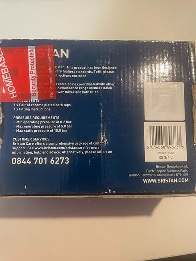 Fabulous set of brand new Bristan Renaissance Bath Taps taps