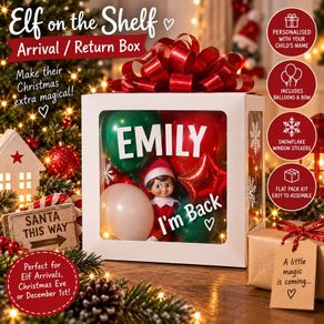 Personalised Elf Arrival / Return Box (Free Postage)