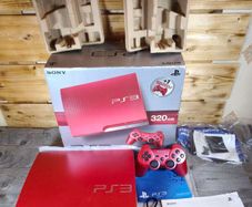 playstation 3 scarlet red in original box complete with manuals