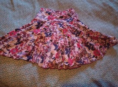 Monsoon pretty pink corduroy skirt