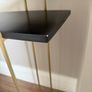 Brass and black console table Image 6