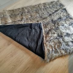 Faux fux throw/rug