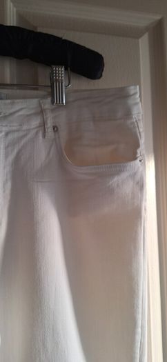 Zara  Off White Boots  Cut Jeans