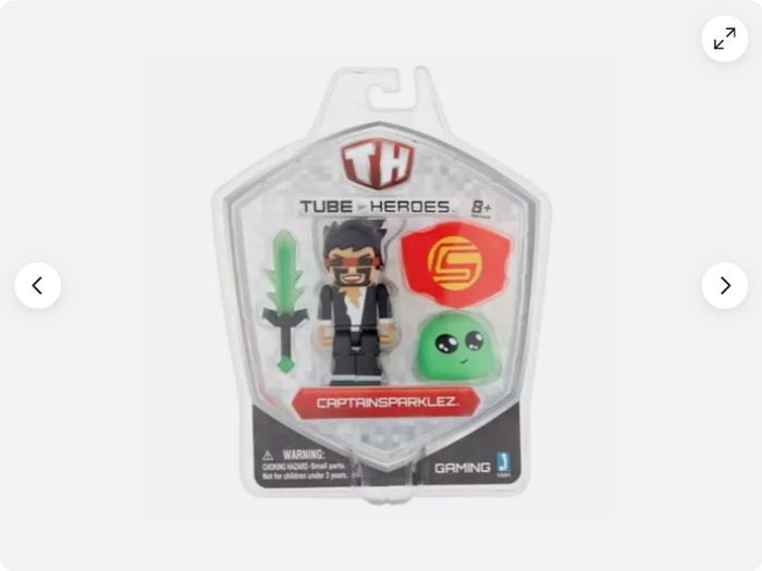 BRAND NEW Tube Heroes Gaming CaptainSparklez Action Figure
