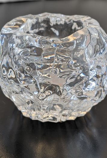 Vintage Galway Irish Crystal 24% Lead Crystal Votive Candle Holder