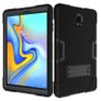 For Samsung Galaxy Tab A 10.5" (T590) Hard Case Survivor with Stand - Black Image 4