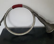 Vintage pewter bugle