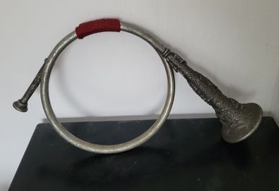 Vintage pewter bugle