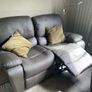 2 Two seater Leya leather power reclining sofas Image 4