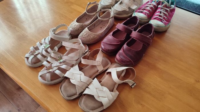 Kids Girls Shoes Bundle EU 32 UK 13 7 Years Converse, Clarks, Next, Primark