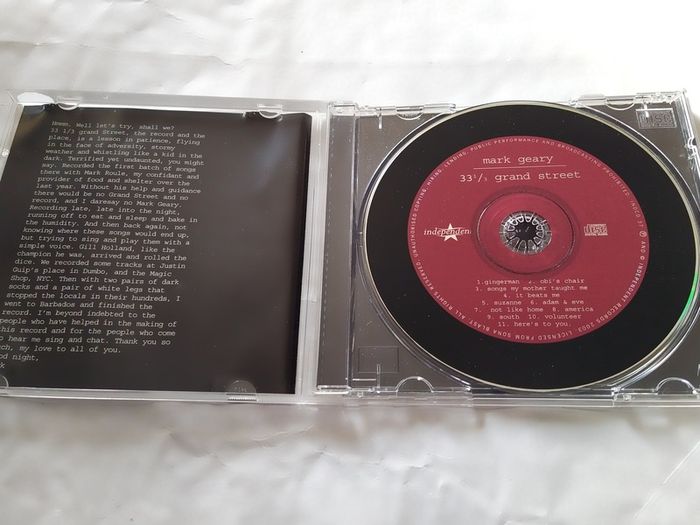 Mark Geary - 33 1/3 Grand Street Cd