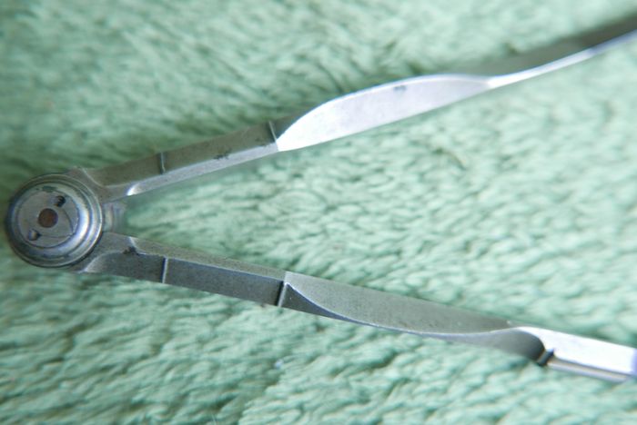 Antique Victorian  Divider Navigation Steel Needle Points.