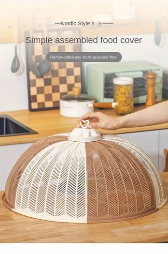 large tray with food cover