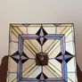 Vintage tiffany style stained glass ceiling pendant light ready to hang Image 5