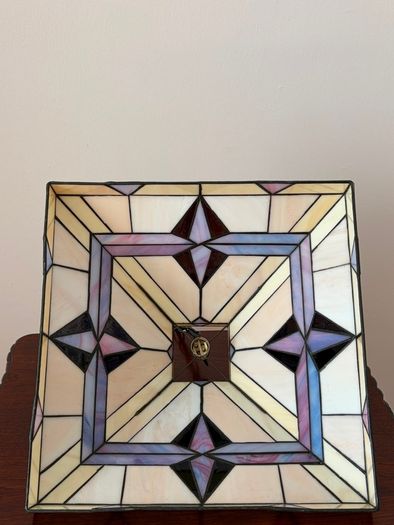 Vintage tiffany style stained glass ceiling pendant light ready to hang