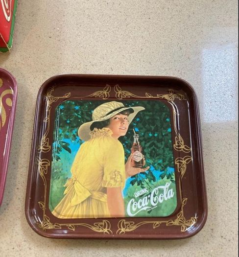 Coca Cola Metal Coasters 1977 New