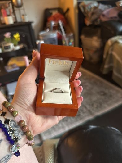 white gold wedding band
