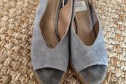 Carvela grey suede sling back