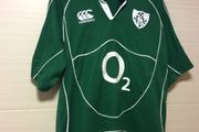 Ireland Rugby Jersey. Grand Slam Winnng Jersey 2009. Official Canterbury Mens Home Jersey. Authentic Original From 2009. Not A Modern Day Remake.