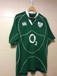 Ireland Rugby Jersey. Grand Slam Winnng Jersey 2009. Official Canterbury Mens Home Jersey. Authentic Original From 2009. Not A Modern Day Remake.