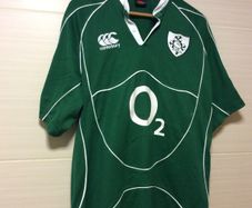 Ireland Rugby Jersey. Grand Slam Winnng Jersey 2009. Official Canterbury Mens Home Jersey. Authentic Original From 2009. Not A Modern Day Remake.