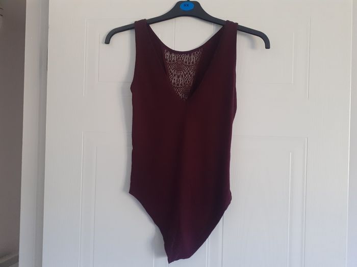 Maroon Bodysuit (Stradivarius XS)