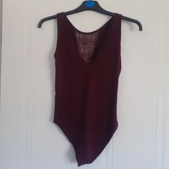 Maroon Bodysuit (Stradivarius XS)