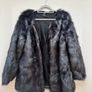 Grey Faux Fur Coat Image 2