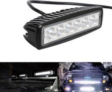 1x 18W 12v 6 LED Spot LED Light Work Bar Lamp Driving Fog Offroad SUV 4WD Auto Car Van Truck Tractor Trailer Boat Truck