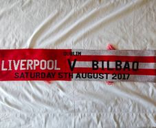 Liverpool vs Athletic Bilbao Match Scarf Dublin 2017 - LFC Liverbird - Half and Half Scarf