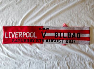 Liverpool vs Athletic Bilbao Match Scarf Dublin 2017 - LFC Liverbird - Half and Half Scarf