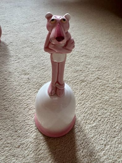 Vintage 1980s Pink Panther Ceramic Collection, 8 Pieces, Royal Orleans