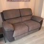 2 x Potts Grey 2 Seater Manual Recliner Sofas (Excellent Condition) Image 3