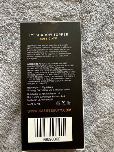 Brand New Kash Beauty Eyeshadow Topper