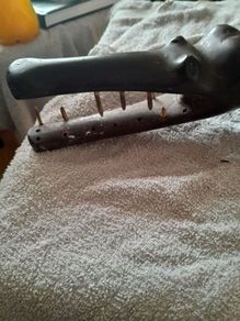 vintage carved crocodile