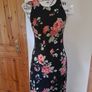 Size 10 Black Floral Dress Image 4