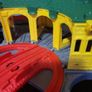 Toy Train Playset Structure, Turntable and Engine Shed Section Image 4
