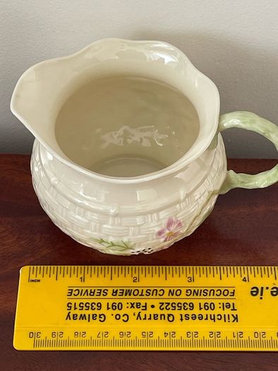Vintage Belleek milk jug