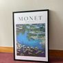 Framed Monet Water Lilies Poster for Sale Image 2
