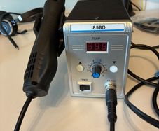 858D Digital Rework Solder Station Hot Air Gun Soldering Iron Station 700W 220V