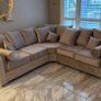 Olympia Plush Velvet Fabric Sofa Image 10