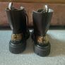 MOSCHINO Calfskin Combat Sole Ankle Boots Mens Chelsea Image 2