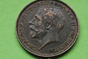 United Kingdom 1923 year Bronze Half Penny.