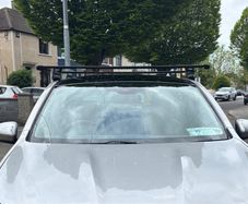 Roof rack bars and 360L (approx) roof box