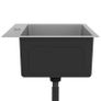 Handmade Kitchen Sink with Faucet Hole Stainless Steel Image 3