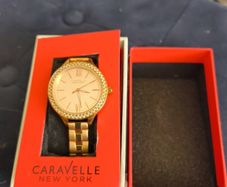 Caravelle ladies watch pink