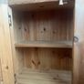 Waxed Pine Bookcase/Dresser, glass cabinet drinks, 2 drawer coffee table Image 10