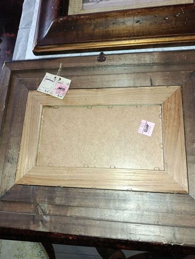 Pair of new pictures in solid wood frame