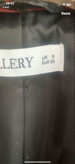 jacket Bnwt gallery jacket 8/10 rust animal print