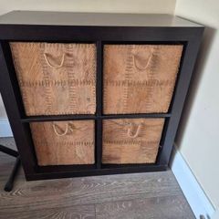 Ikea Kallax storage unit and inserts